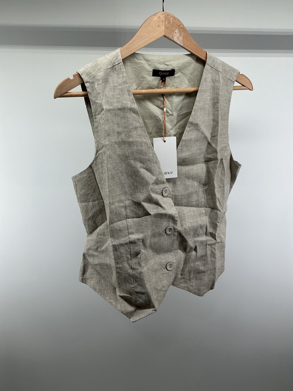 100% European Linen Vest